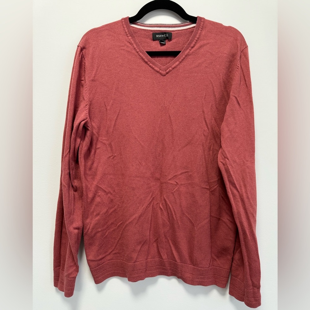 RW&CO. V-Neck Sweater in Knit